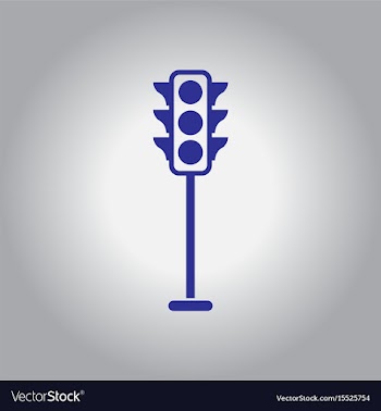 Traffic light icon vector image