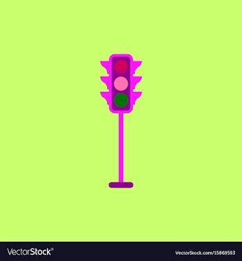 Traffic light icon vector image