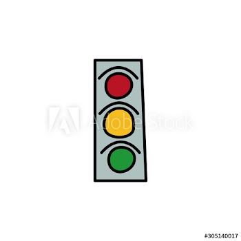 traffic light street city fill icon