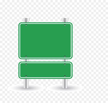 Traffic sign - Large green road sign vector 