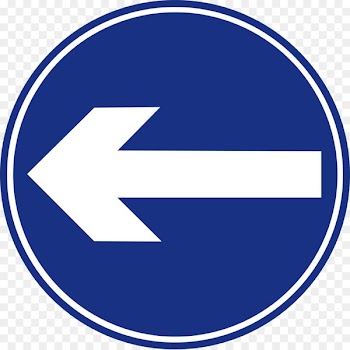 Traffic sign Road signs in Mauritius Mandatory sign - left arrow 