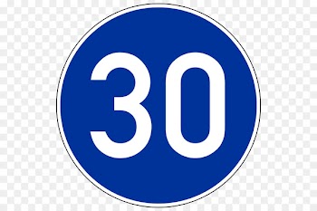 Traffic sign Speed limit Road Mandatory sign - all roads 