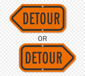 Traffic sign Vehicle License Plates Logo Detour - detour flyer 
