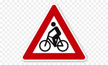 Traffic sign Warning sign Cycling Bicycle Stock photography - cycling 