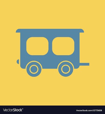 Trailer car vector image