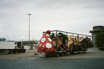 Trailer on Concrete Floor