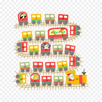 Train Advent calendar Christmas Toy - Toy train 