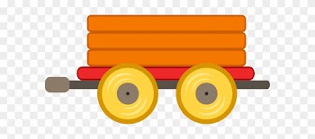 Train Car Orange Clip Art - Orange Train Clipart