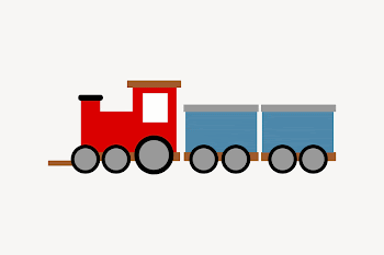 Train cartoon collage element illustration | Free Vector - rawpixel