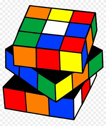 Train Clipart Cube - Rubix Cube Clipart Transparent