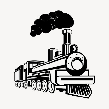 Train clipart, transportation illustration vector. | Free Vector - rawpixel