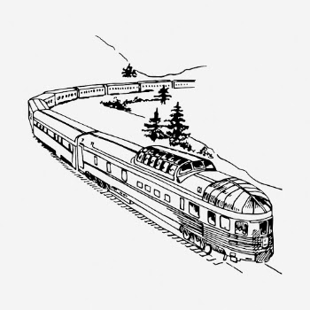 Train drawing, vintage transportation illustration. | Free Photo - rawpixel