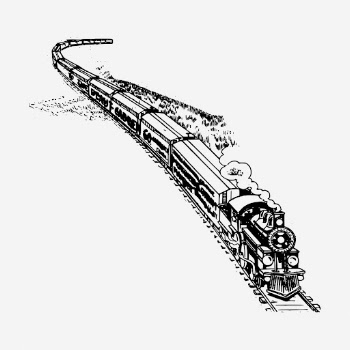 Train drawing, vintage transportation illustration. | Free Photo - rawpixel