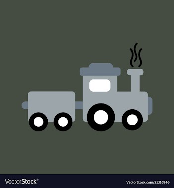 Train icon modern transportation sign isolated vector image