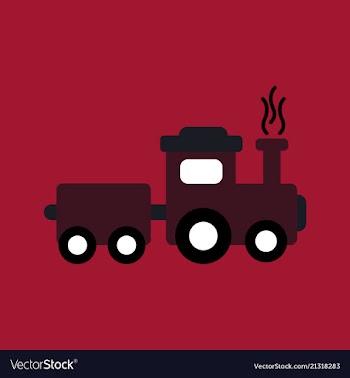 Train icon modern transportation sign isolated vector image