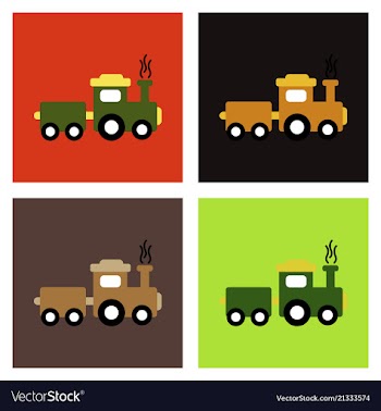 Train icon modern transportation sign isolated vector image