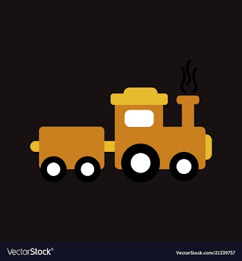 Train icon modern transportation sign isolated vector image