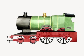 Train locomotive clipart, illustration vector. | Free Vector - rawpixel