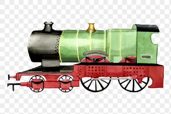Train locomotive png sticker illustration, | Free PNG - rawpixel