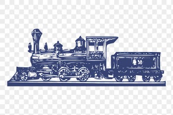 Train locomotive png sticker vintage | Free PNG - rawpixel