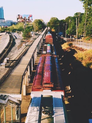 train on rail