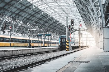 train on station during daytime