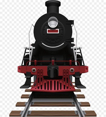 Train Rail transport Steam locomotive Illustration - Vintage train head 
