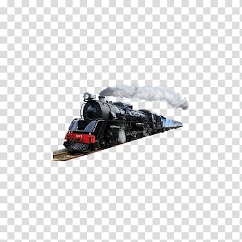 Train Rail transport Steam locomotive, Steam train transparent background PNG clipart