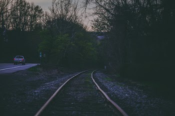 Train Railway Near Road