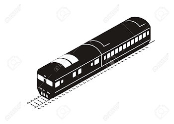 Train Silhouette In Isometric View Royalty Free Cliparts, Vectors ...