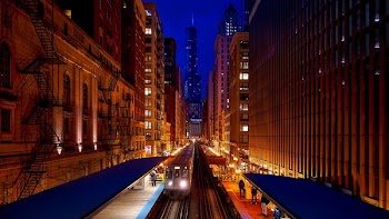 Train Station during Night Time