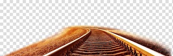 Train tracks transparent background PNG clipart
