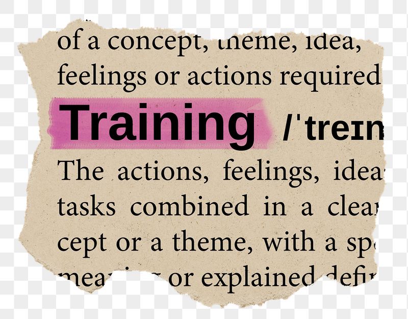 Training png word sticker, torn | Free PNG - rawpixel