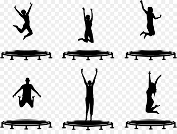 Trampoline Jumping Speed: How Leaders Accelerate Successful Execution Trampolining - A young man jumping on a trampoline silhouette 