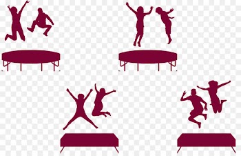 Trampoline Trampolining Jumping Clip art - Jump on the bouncing bed 