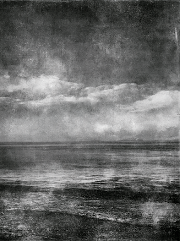 Tranquil Black and White Abstract Landscape