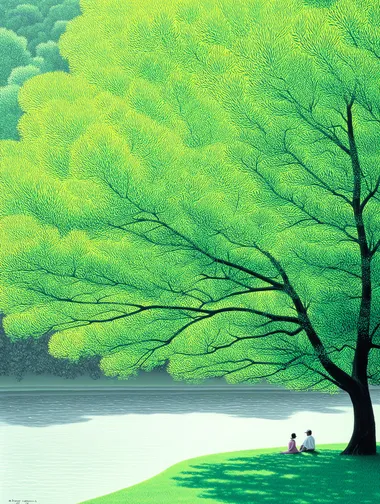 Tranquil Retreat Under a Lush Canopy Tranquil Retreat Under a Lush Canopy