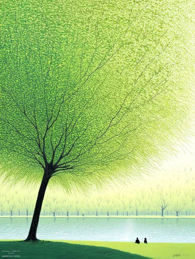 Tranquil Retreat Under an Enormous Green Tree Tranquil Retreat Under an Enormous Green Tree
