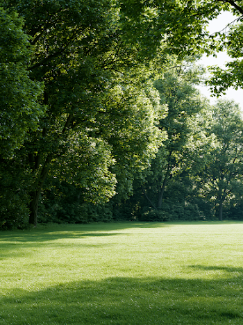 Tranquil Summer Landscape with Green Canopy