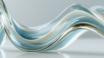 Translucent Abstract Glass Waves