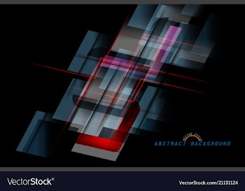 Translucent color on a black vector image