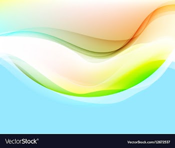 Translucent colors curve vector image