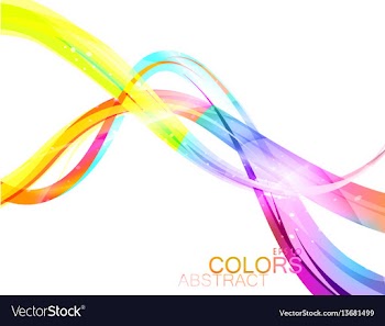 Translucent colors on a white vector image