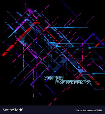 Translucent colors shapes concepts on a black vector image