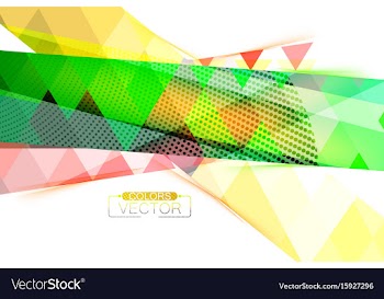 Translucent multicolored shape scene vector image
