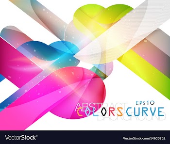 Translucent shape modern style vector image