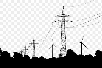 Transmission tower png silhouette, environment | Free PNG - rawpixel