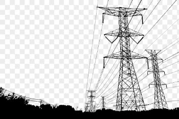 Transmission tower png silhouette, transparent | Free PNG - rawpixel