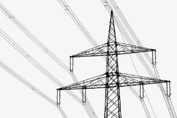 Transmission tower silhouette background, environment | Free PSD - rawpixel