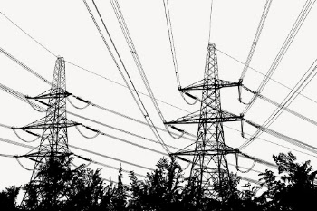 Transmission tower silhouette background, environment | Free PSD - rawpixel